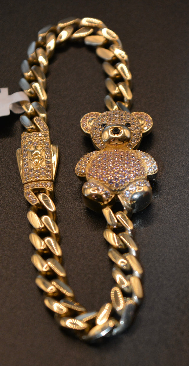 Elegant Gold Bracelet (Teddybear)