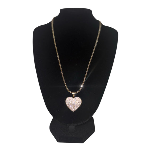 Thin Necklace with Heart Pendant